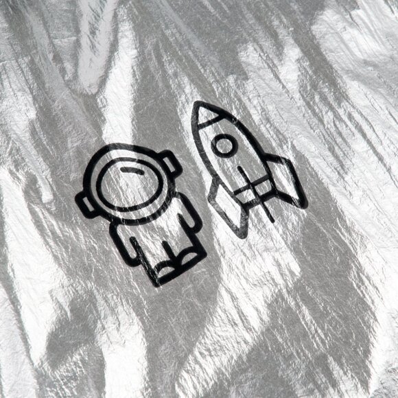 The SpoiledChild Jeremy Scott Chrome Silver Hoodie Hooded Zip Sweatshirt Jacket - Picture 5 of 16